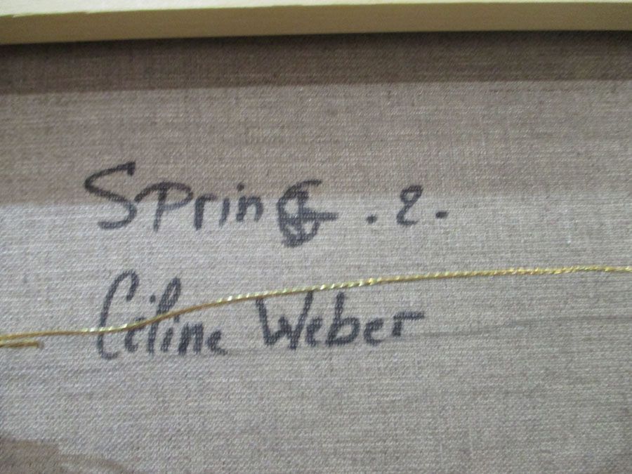 Tableau de CELINE WEBER a pour titre SPRINGS 2 style abstrait dim : CELINE WEBERprix: