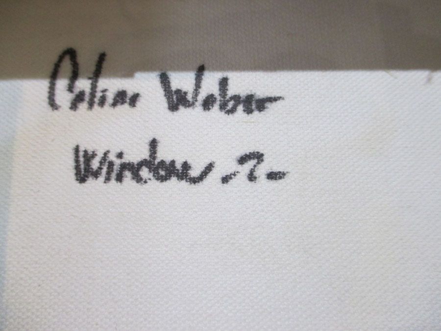 Tableau de CELINE WEBER a pour titre WINDOW 2 style abstrait dim : CELINE WEBERprix: