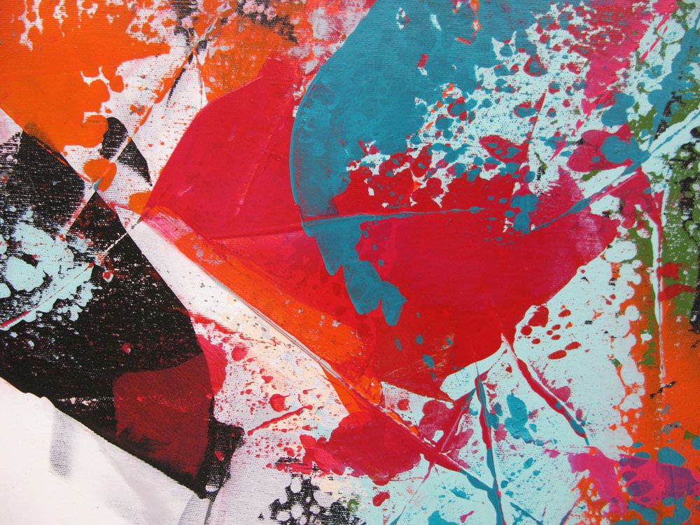 Tableau de CELINE WEBER a pour titre EFFERVESCENCE style abstrait dim : CELINE WEBERprix: