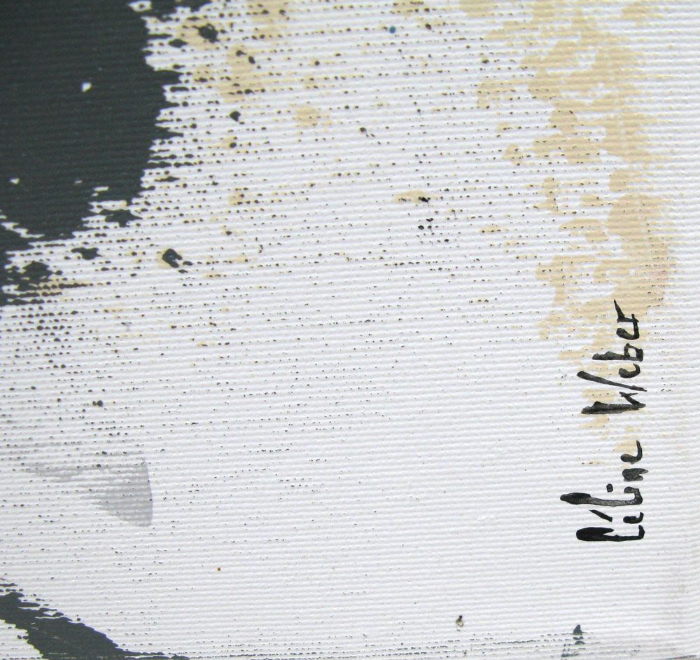 Tableau de CELINE WEBER a pour titre WINTER style abstrait dim : CELINE WEBERprix: