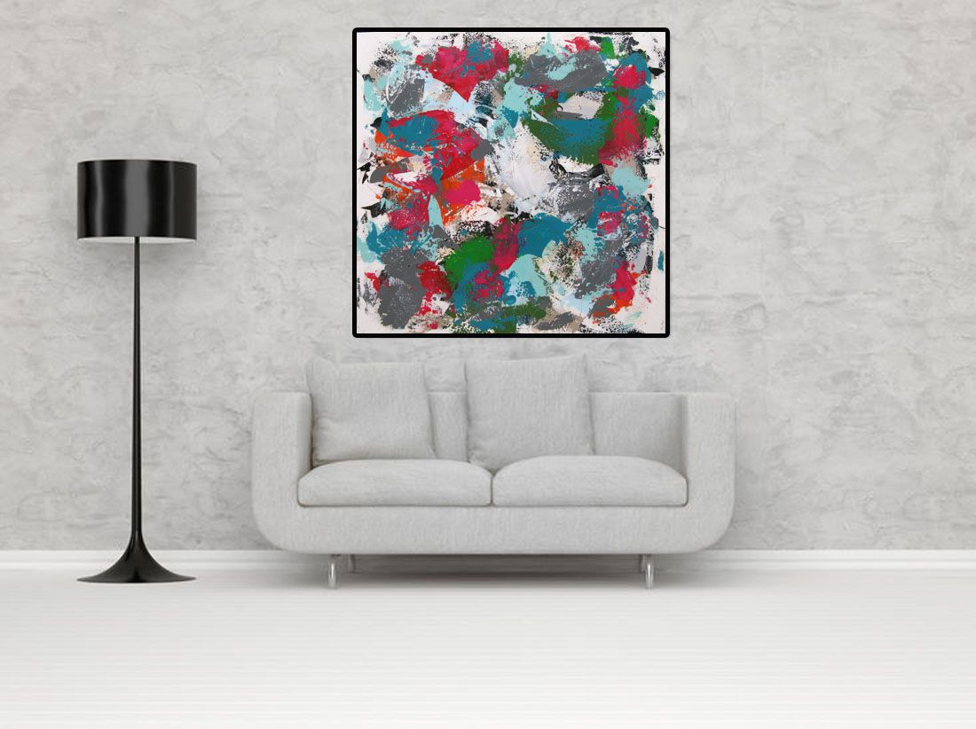 Tableau de CELINE WEBER a pour titre SWEET FIZZ style abstrait dim : CELINE WEBERprix: