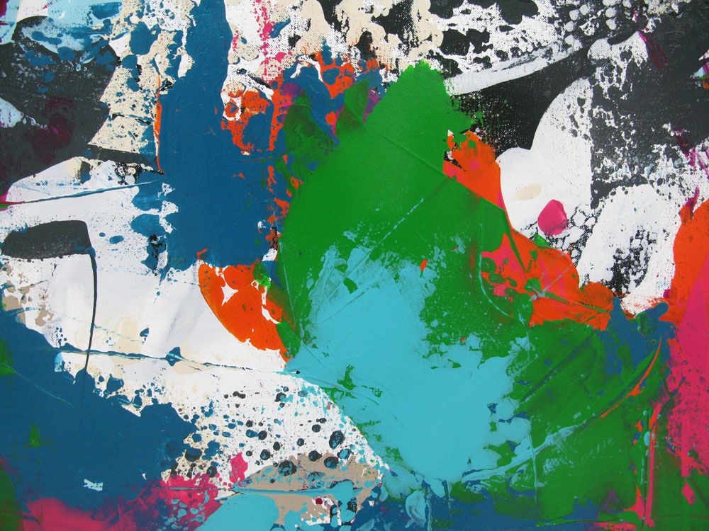 Tableau de CELINE WEBER a pour titre SPARKLING style abstrait dim : CELINE WEBERprix: