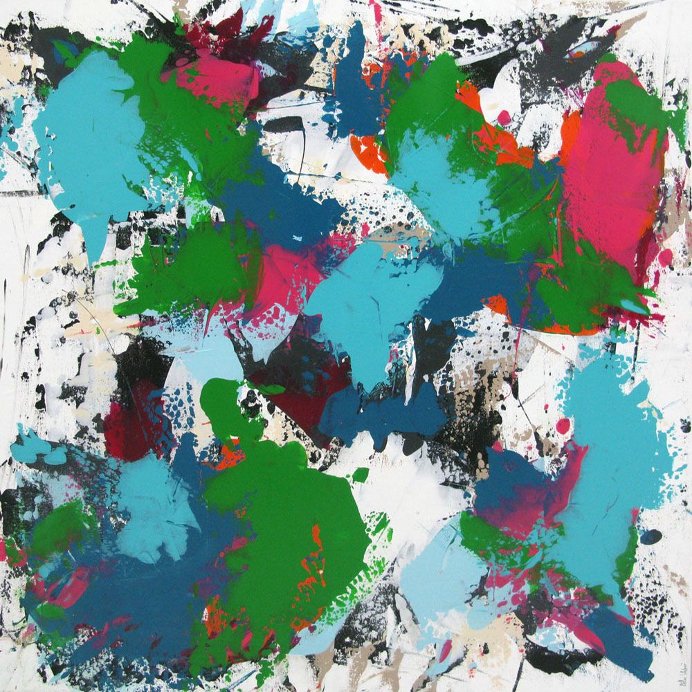 Tableau de CELINE WEBER a pour titre SPARKLING style abstrait dim : CELINE WEBERprix: