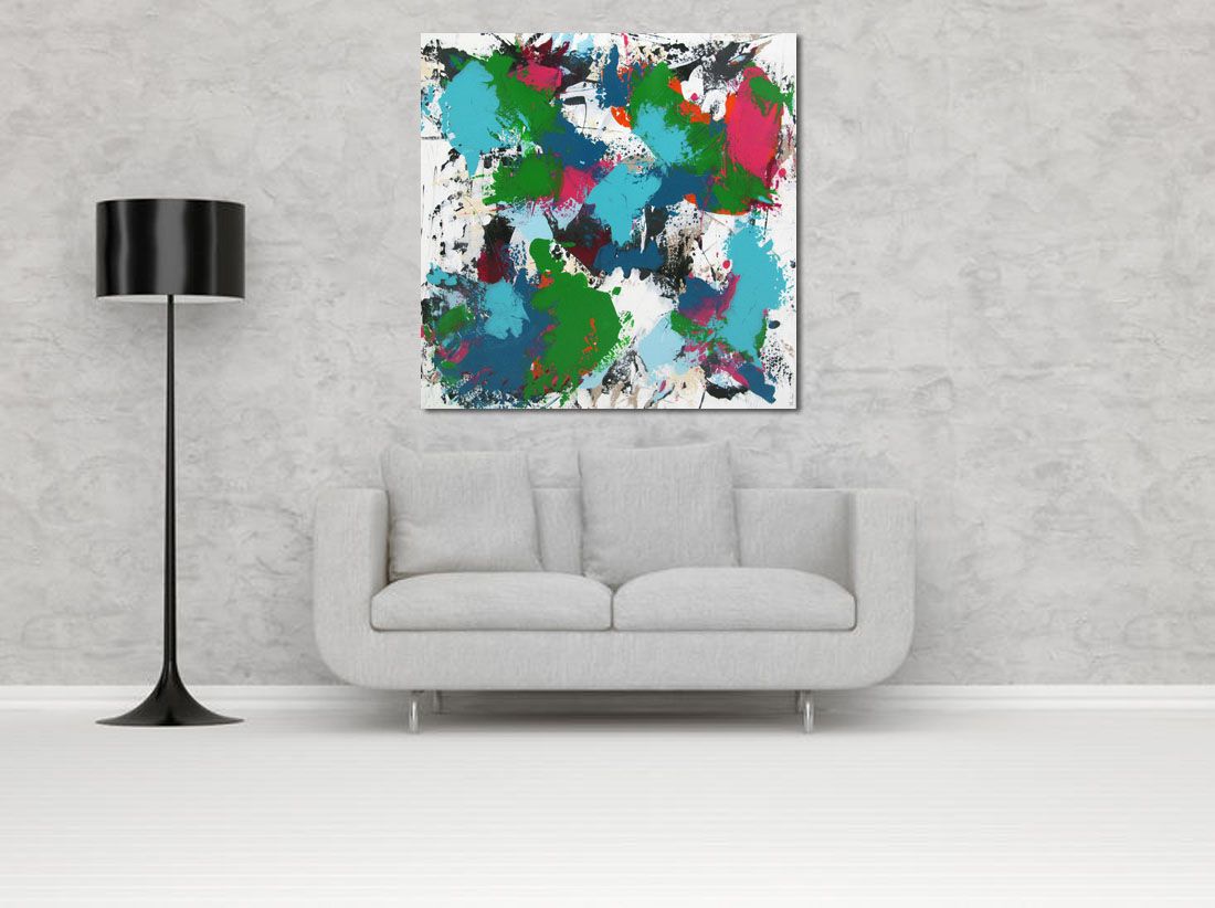 Tableau de CELINE WEBER a pour titre SPARKLING style abstrait dim : CELINE WEBERprix: