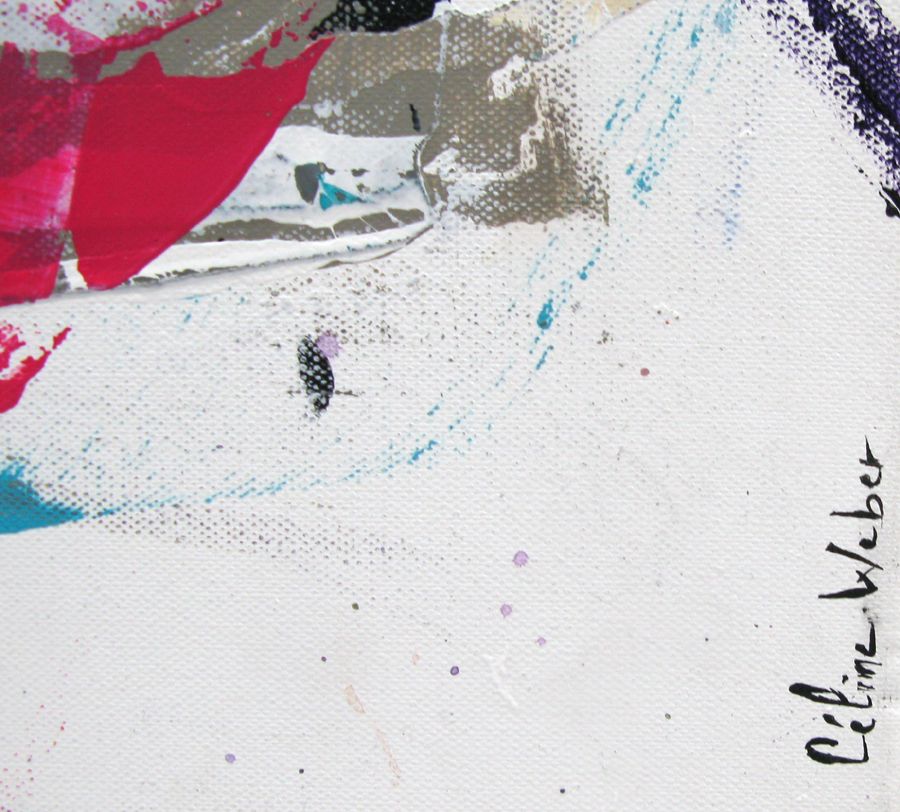 Tableau de CELINE WEBER a pour titre VELVET style abstrait dim : CELINE WEBERprix:
