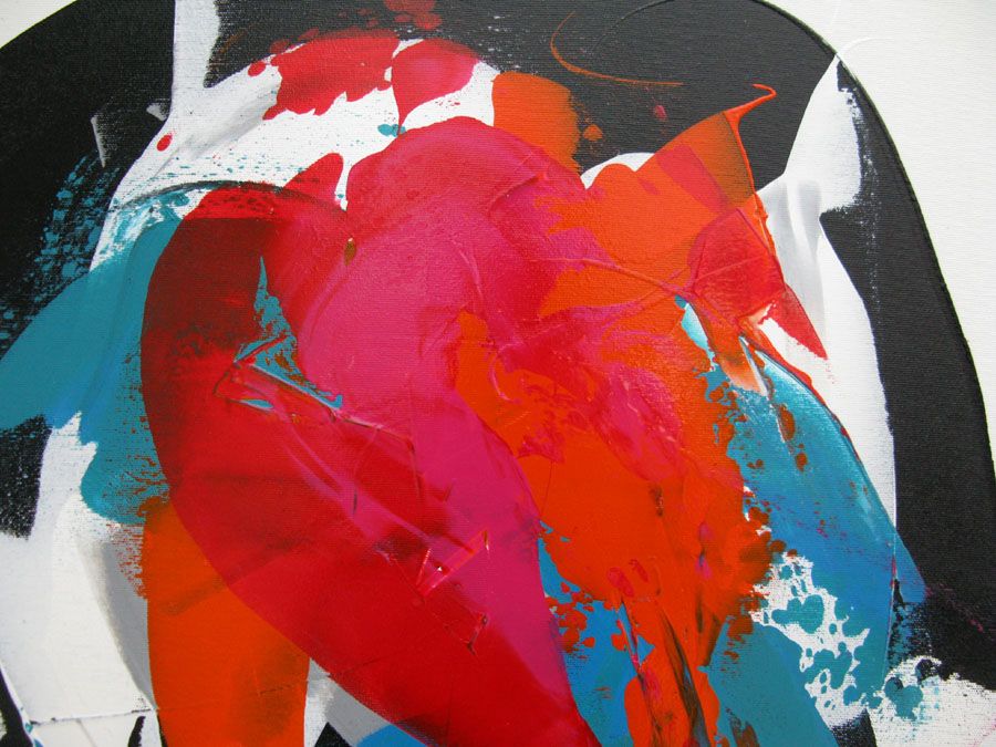 Tableau de CELINE WEBER a pour titre SWEET style abstrait dim : CELINE WEBERprix: