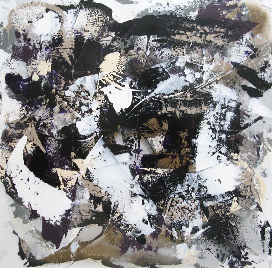 Tableau de CELINE WEBER a pour titre SHADOW style abstrait dim : CELINE WEBERprix: