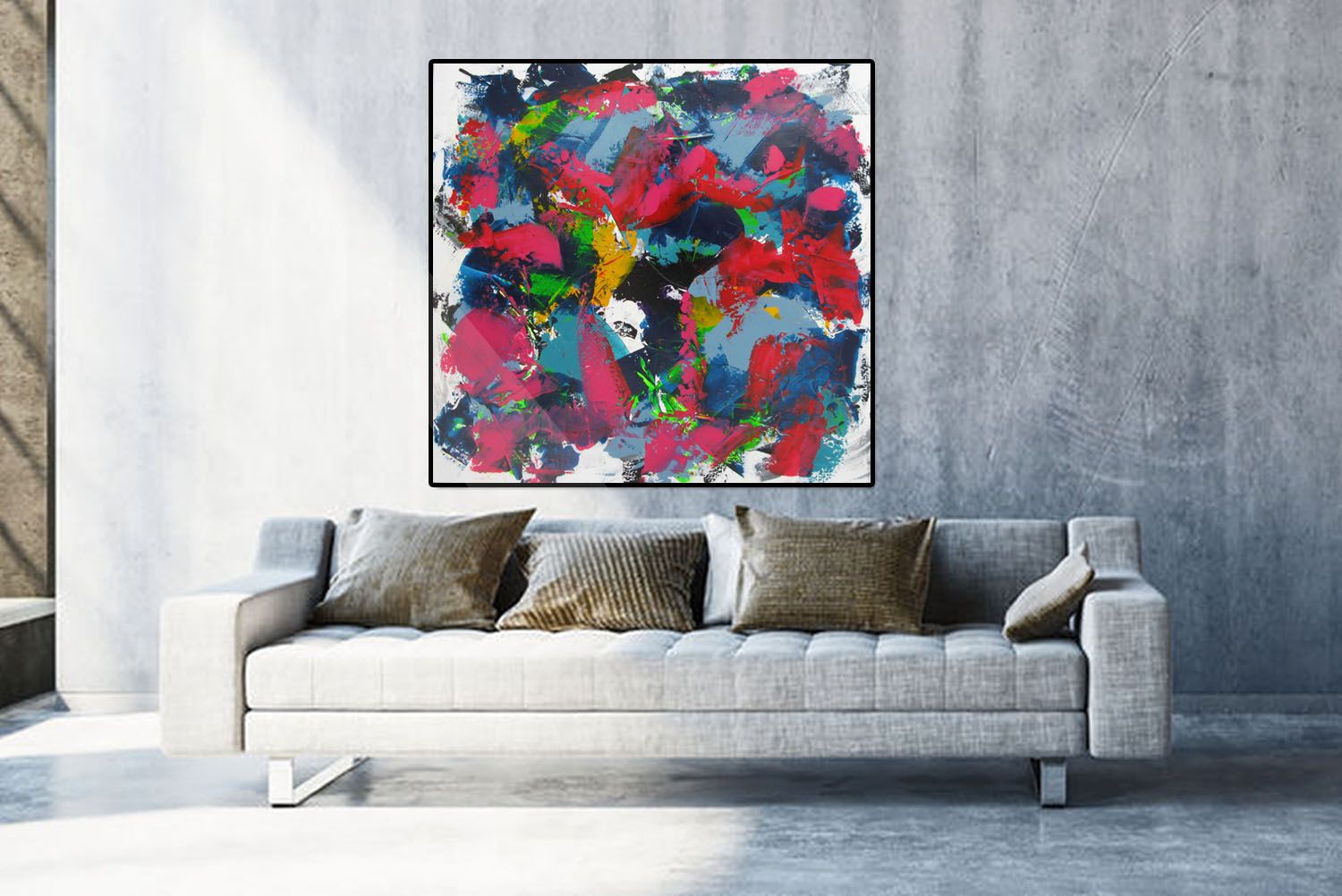 Tableau de CELINE WEBER a pour titre MALIBU style abstrait dim : CELINE WEBERprix: