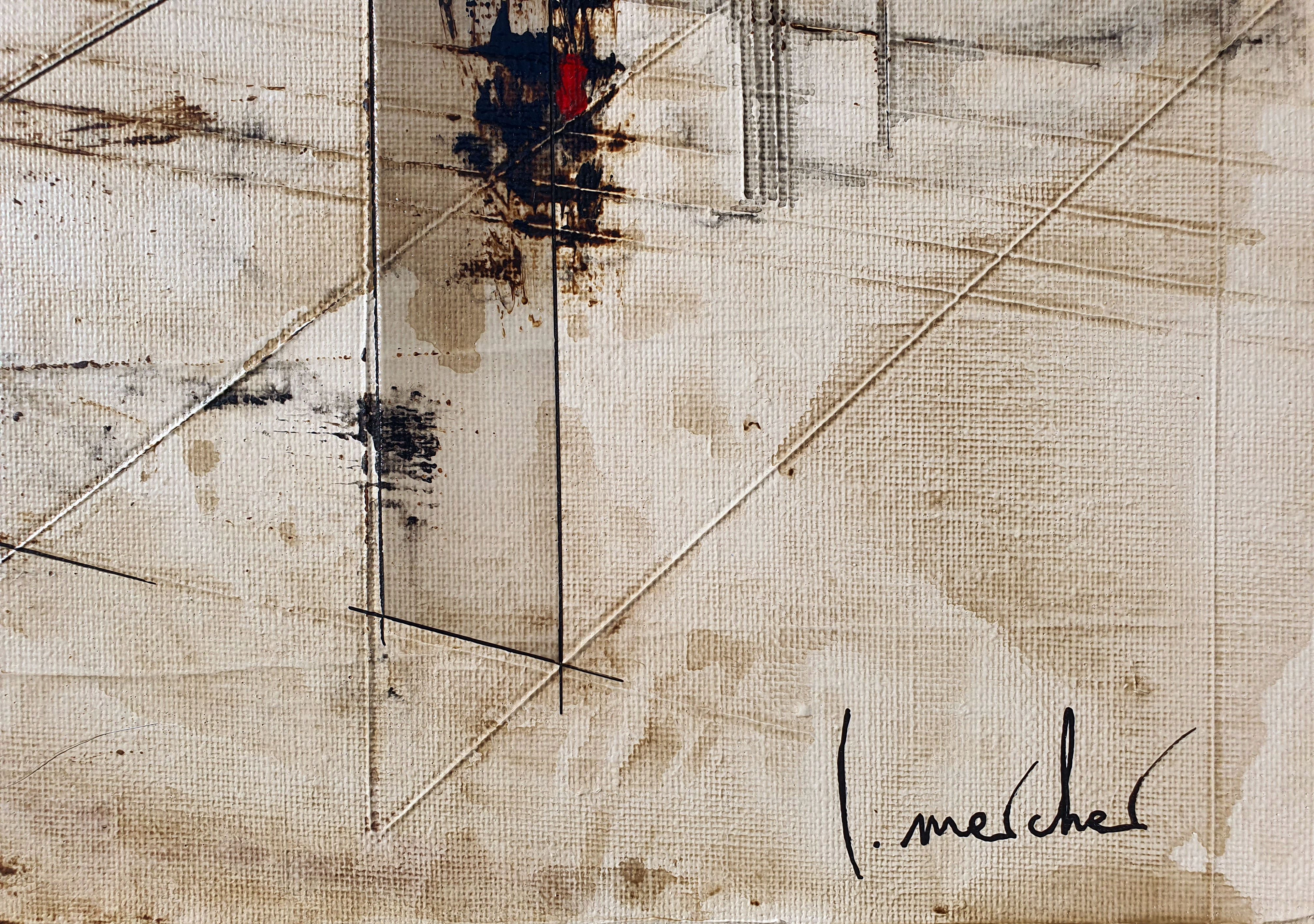 Tableau de LUDOVIC MERCHER a pour titre CIVILIZATION style abstrait dim : LUDOVIC MERCHERprix:750