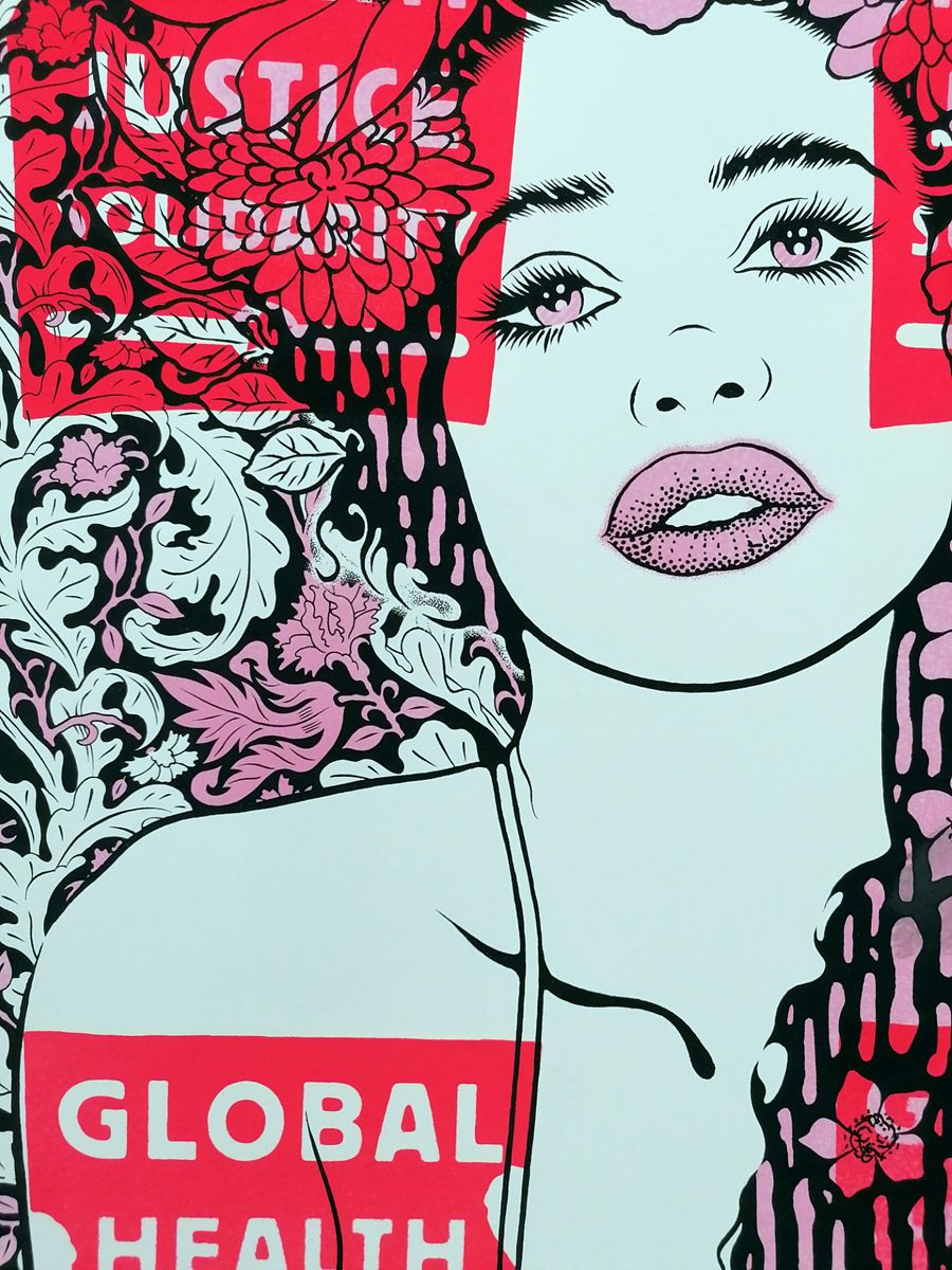 Editions d'art de CHUCK SPERRY a pour titre CLIO TEST COULEURS style figuratif dim : CHUCK SPERRYprix:600