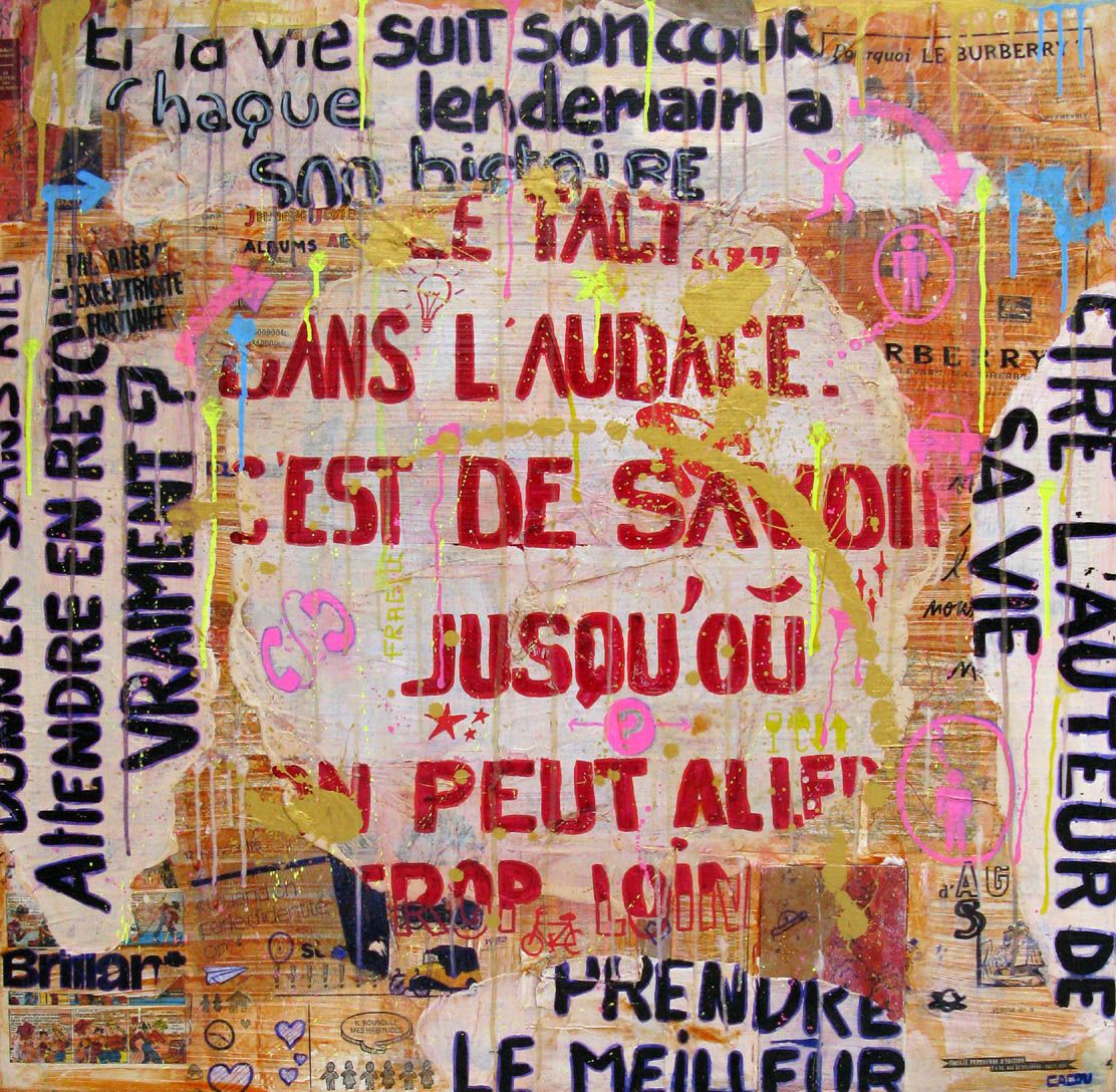 Tableau de CACOU a pour titre Brillant style graphique dim : CACOUprix:850