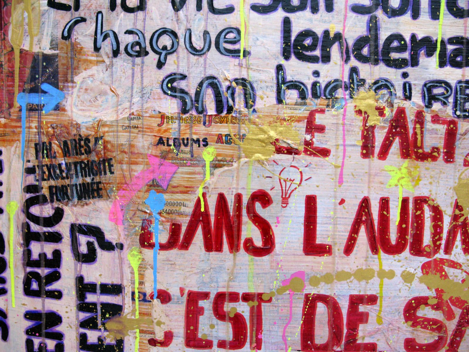 Tableau de CACOU a pour titre Brillant style graphique dim : CACOUprix:850