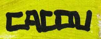 Tableau de CACOU a pour titre I love 80 style graphique dim : CACOUprix:850