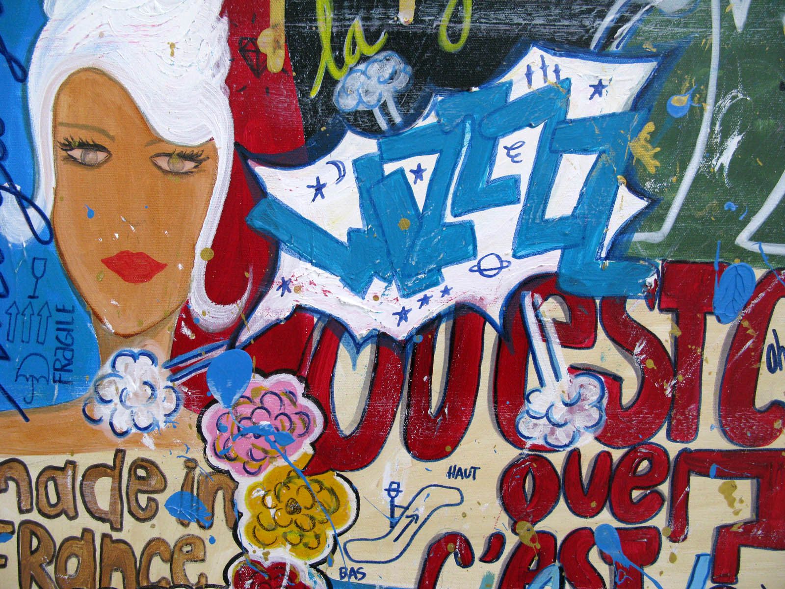 Tableau de CACOU a pour titre Scala style street pop art dim : CACOUprix:550
