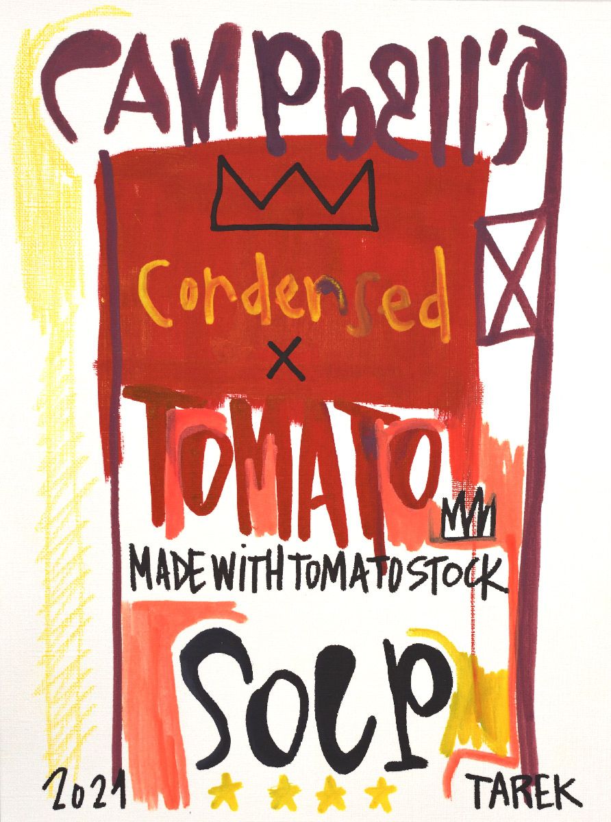 Dessin de TAREK a pour titre Campbell's Tomato style graphique dim : TAREKprix:110