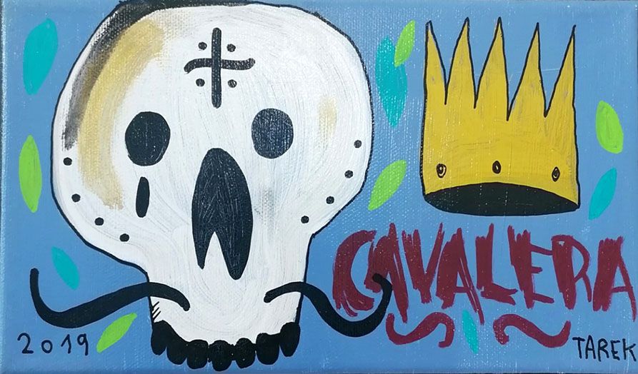 Tableau de TAREK a pour titre CAVALERA style graphique dim : TAREKprix:85
