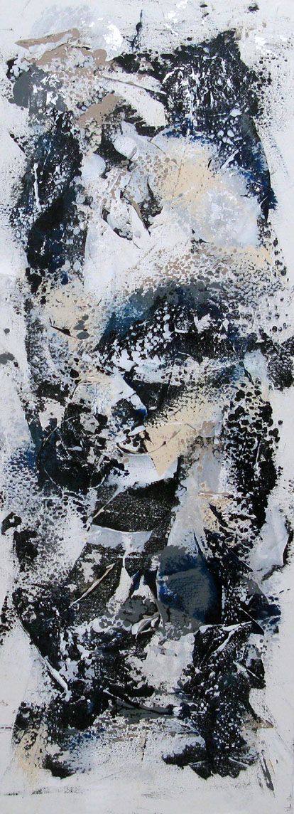 Tableau de CELINE WEBER a pour titre Moon style abstrait dim : CELINE WEBERprix:1250