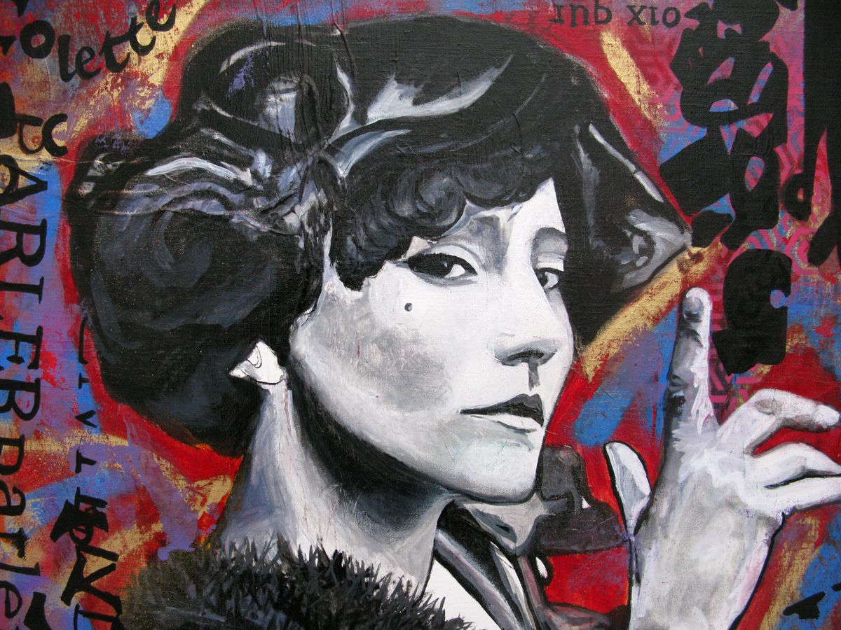 Tableau de SARA CHELOU a pour titre Colette style street pop art, street art dim : SARA CHELOUprix:1100
