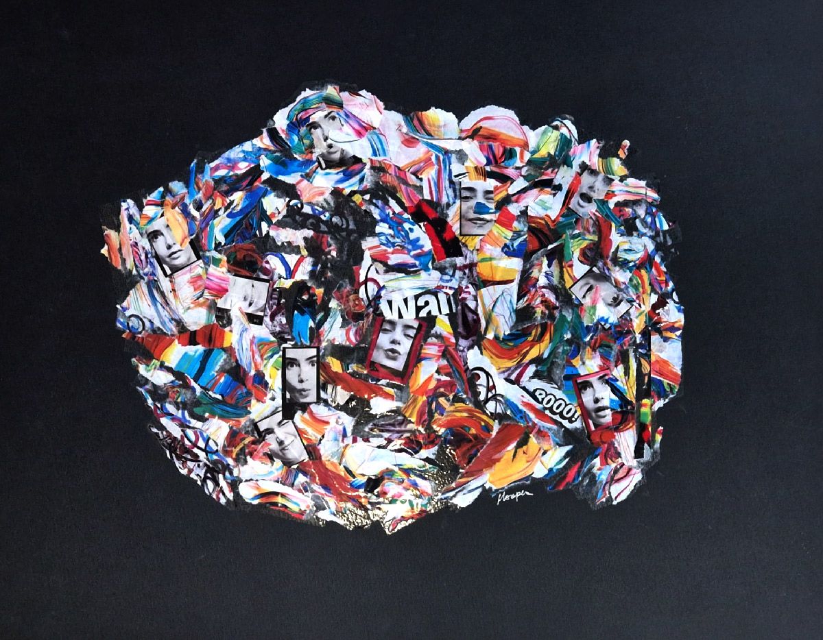 Editions d'art de FLOREPEA a pour titre Not in Paris style graphique dim : FLOREPEAprix:300