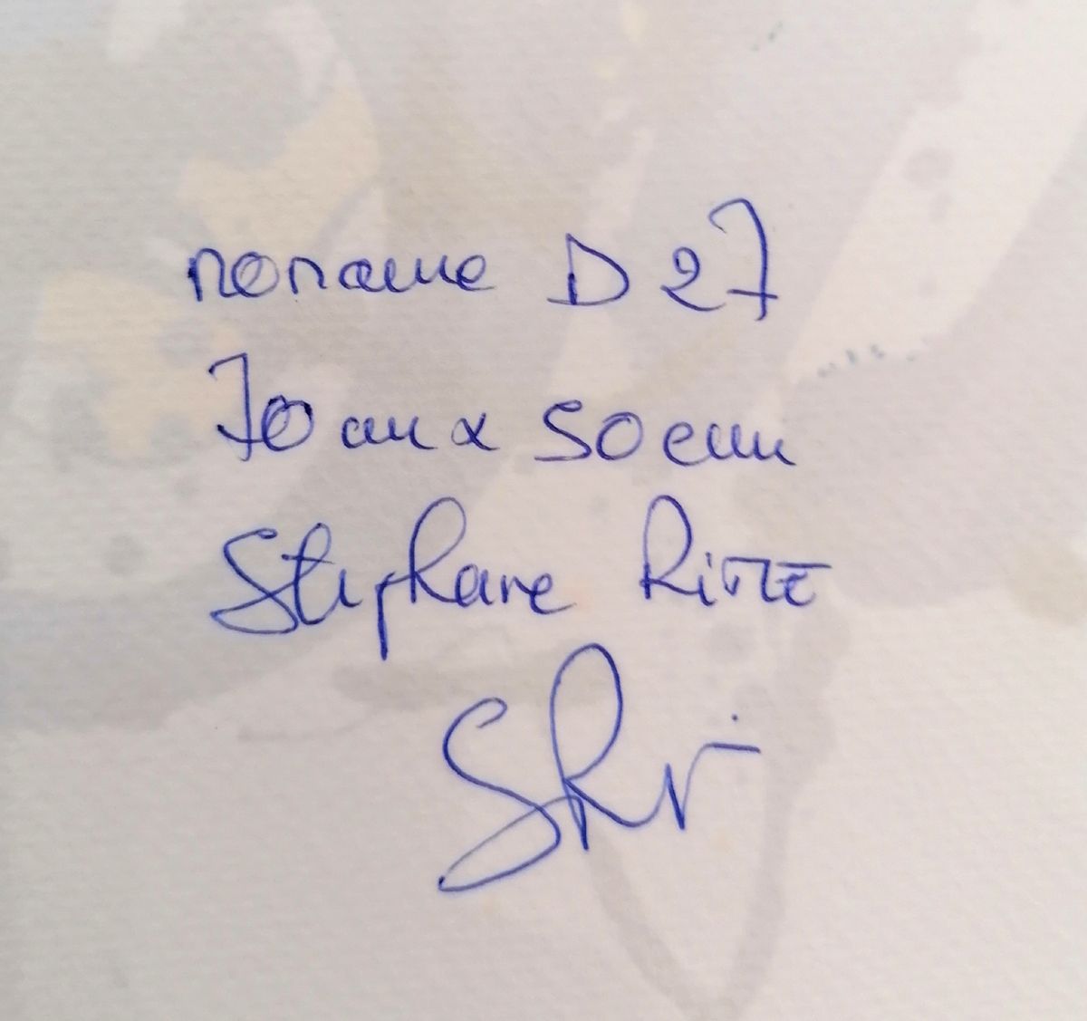 Dessin de STEPHANE RIME a pour titre Noname D27 style abstrait dim : STEPHANE RIMEprix:140