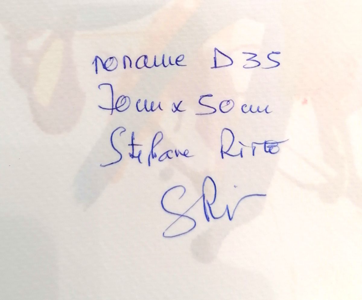 Dessin de STEPHANE RIME a pour titre Noname D35 style abstrait dim : STEPHANE RIMEprix:140