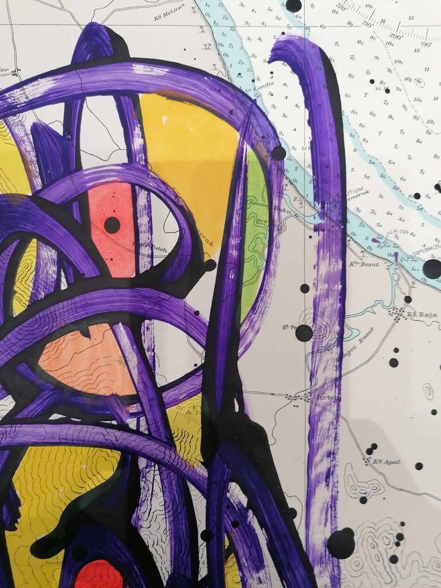 Dessin de STEPHANE RIME a pour titre Noname D57 style abstrait dim : STEPHANE RIMEprix:140