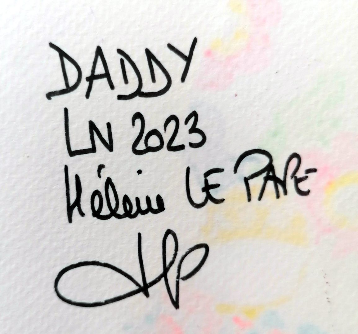 Dessin de LN LE PAPE a pour titre DADDY style street pop art dim : LN LE PAPEprix:50