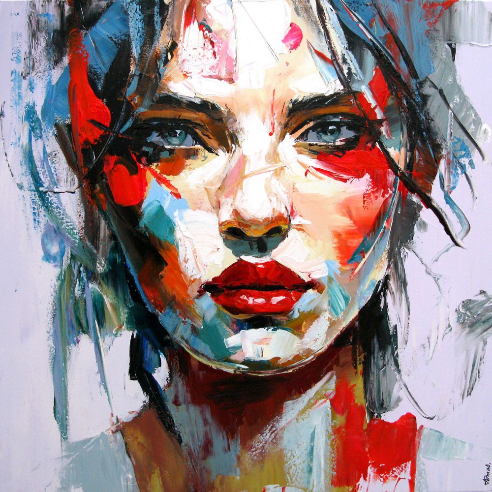 Tableau de Thomas a pour titre DARIA style street pop art dim : Thomasprix:2200