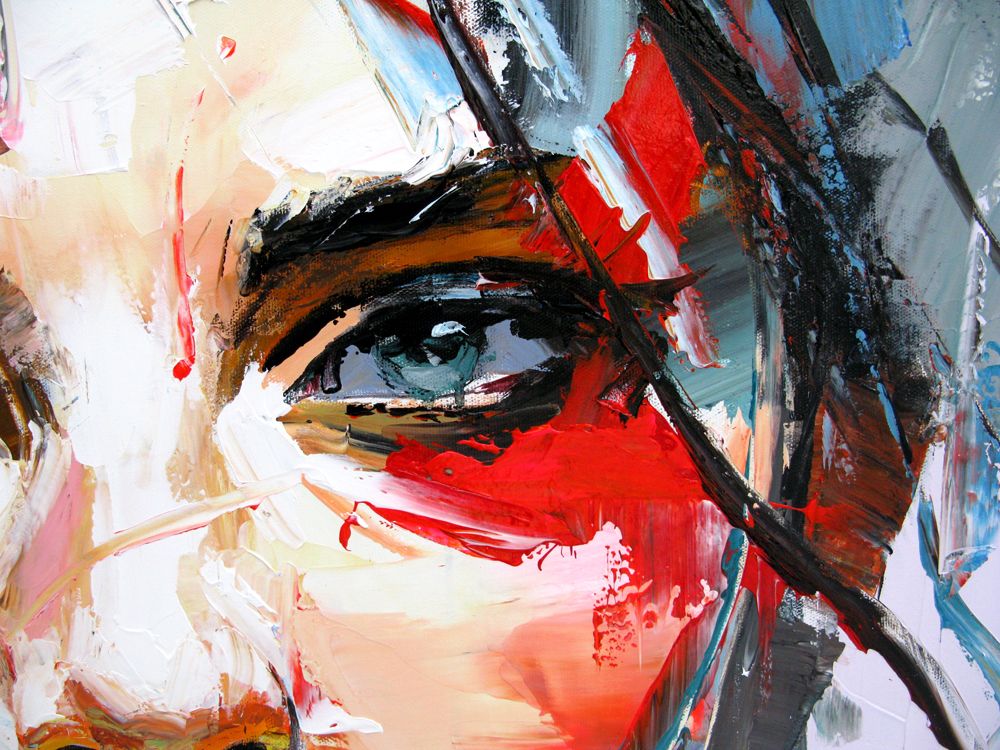Tableau de Thomas a pour titre DARIA style street pop art dim : Thomasprix:2200