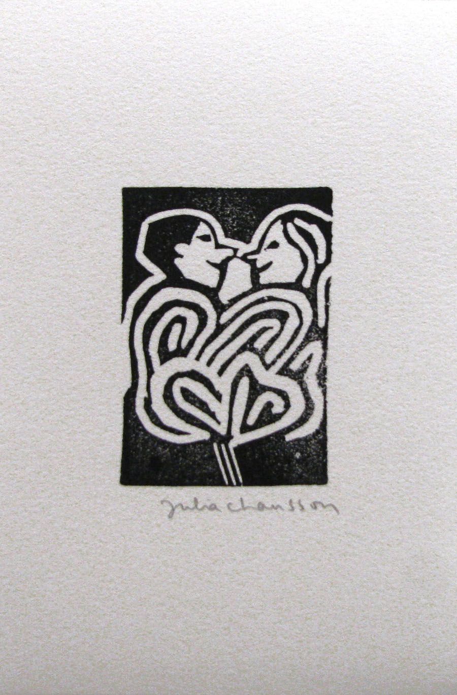 Editions d'art de JULIA CHAUSSON a pour titre LES FLEURS DU SUD style figuratif dim : JULIA CHAUSSONprix: