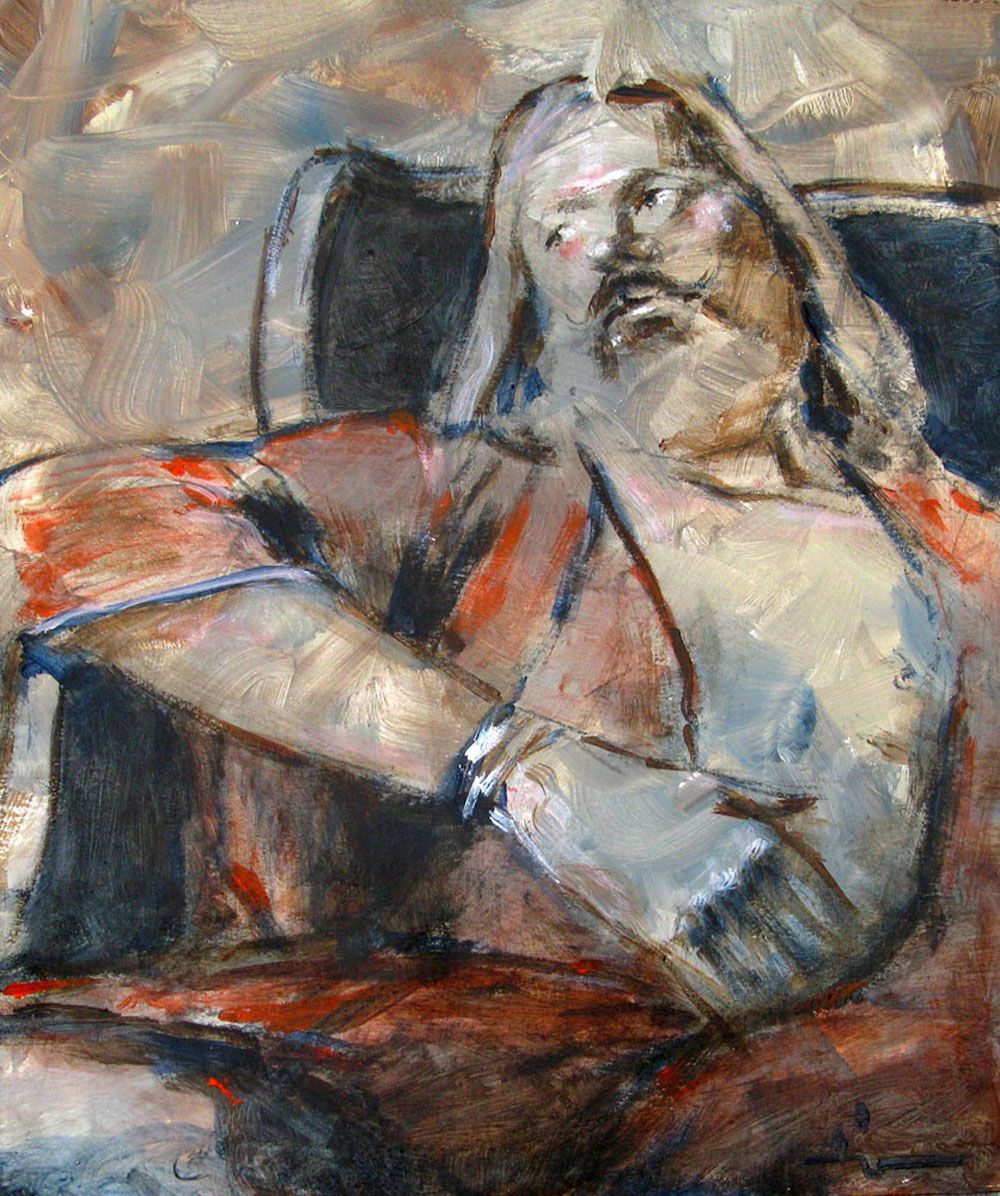 Dessin de DOMINIQUE DEVE a pour titre THE ARMCHAIR style figuratif dim : DOMINIQUE DEVEprix: