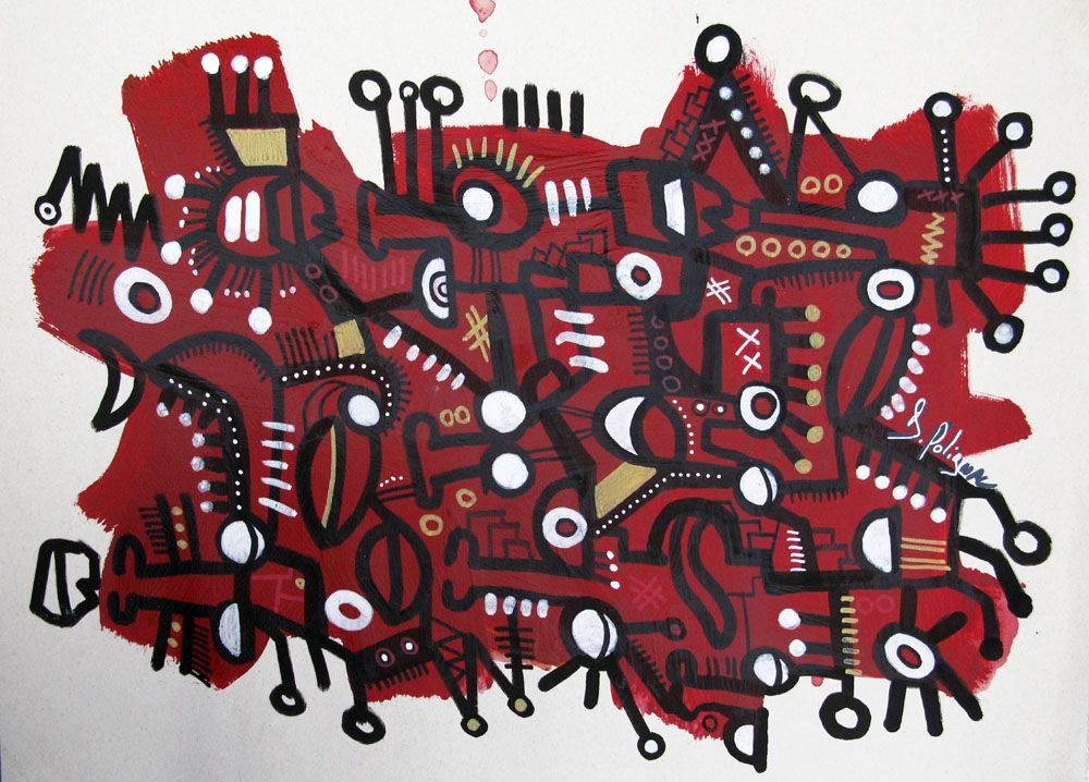 Tableau de Daniel De POLIGNAC a pour titre Dazed 1 style graphique dim : Daniel De POLIGNACprix:120