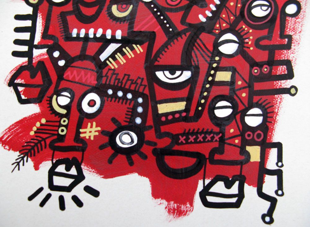 Tableau de Daniel De POLIGNAC a pour titre Dazed 2 style graphique dim : Daniel De POLIGNACprix:120