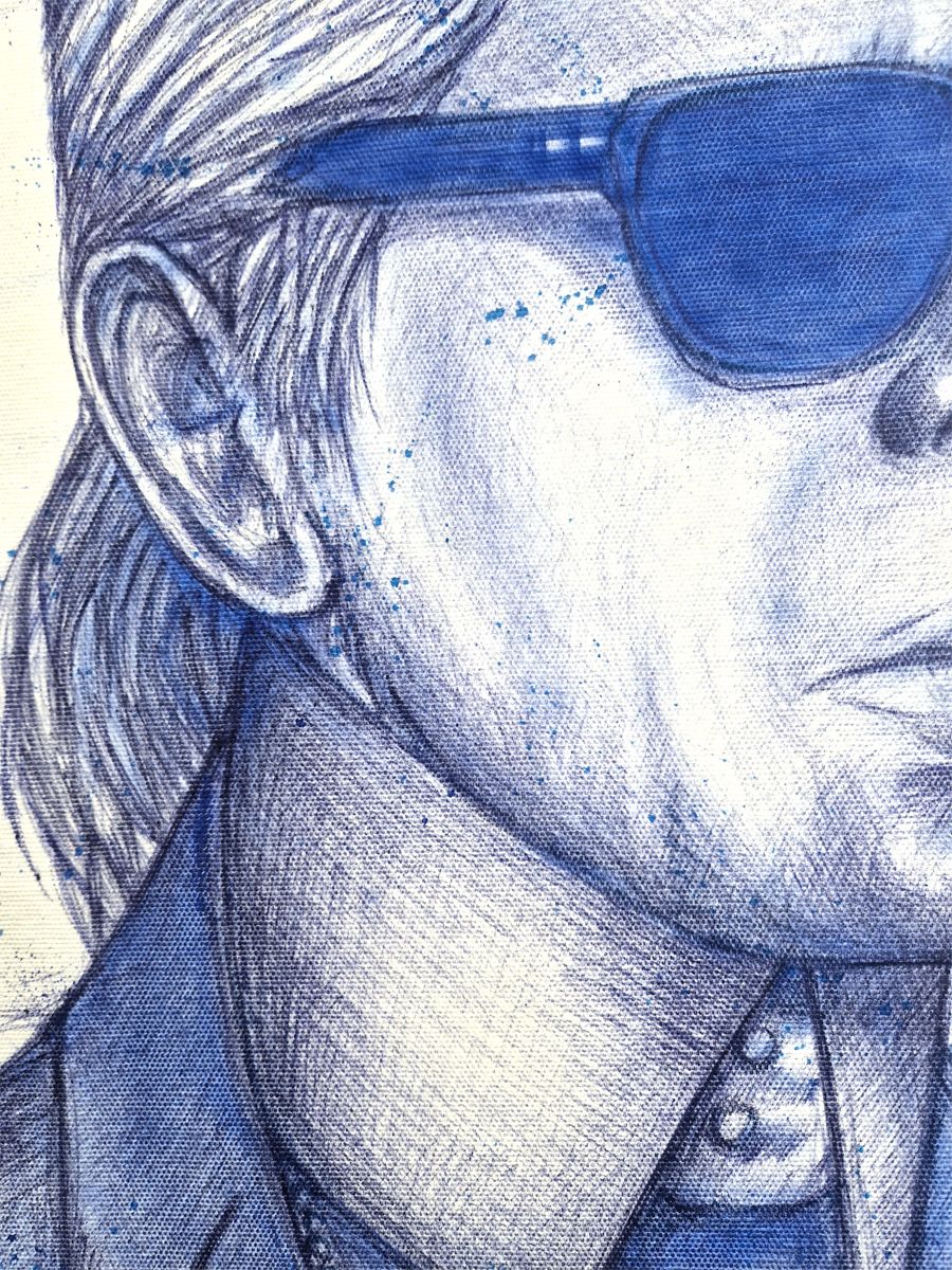 Tableau de ART HM a pour titre Karl style figuratif, graphique dim : ART HMprix:550