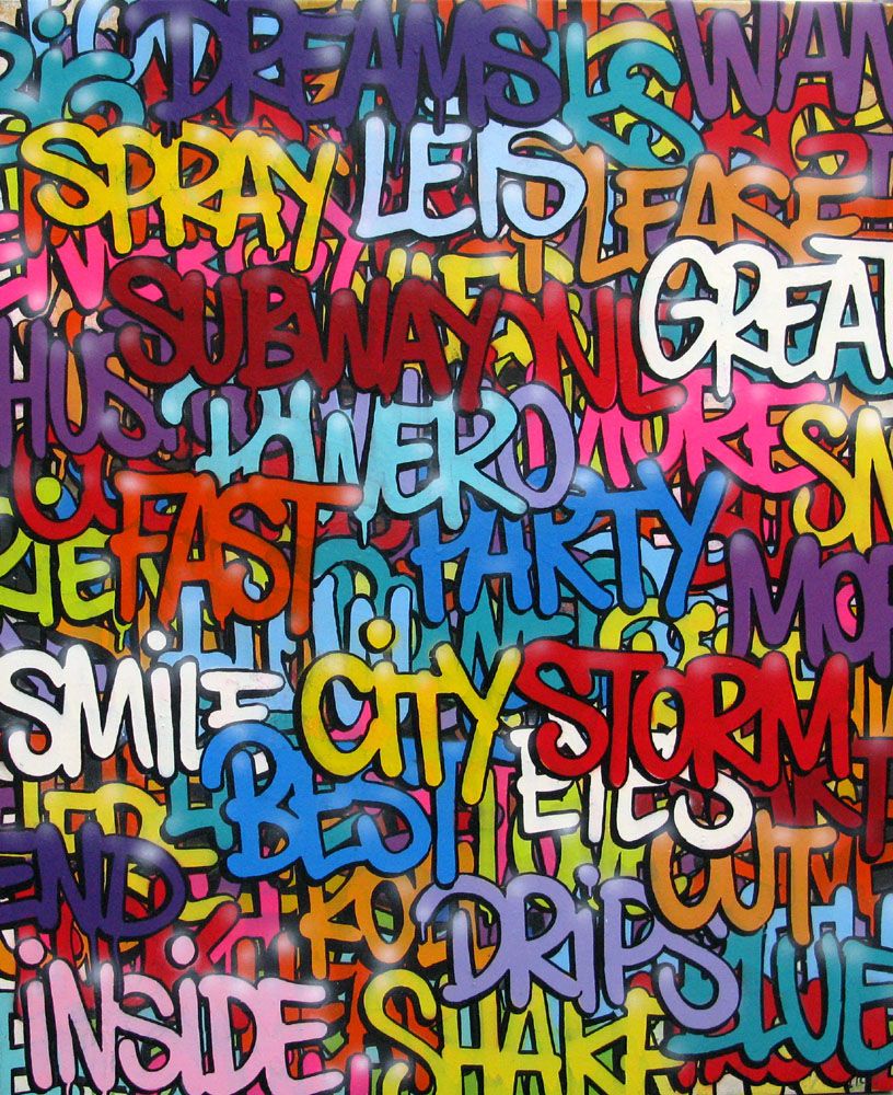 Tableau de EL GATO S. a pour titre Dreams great style graffiti, street art dim : EL GATO S.prix:950