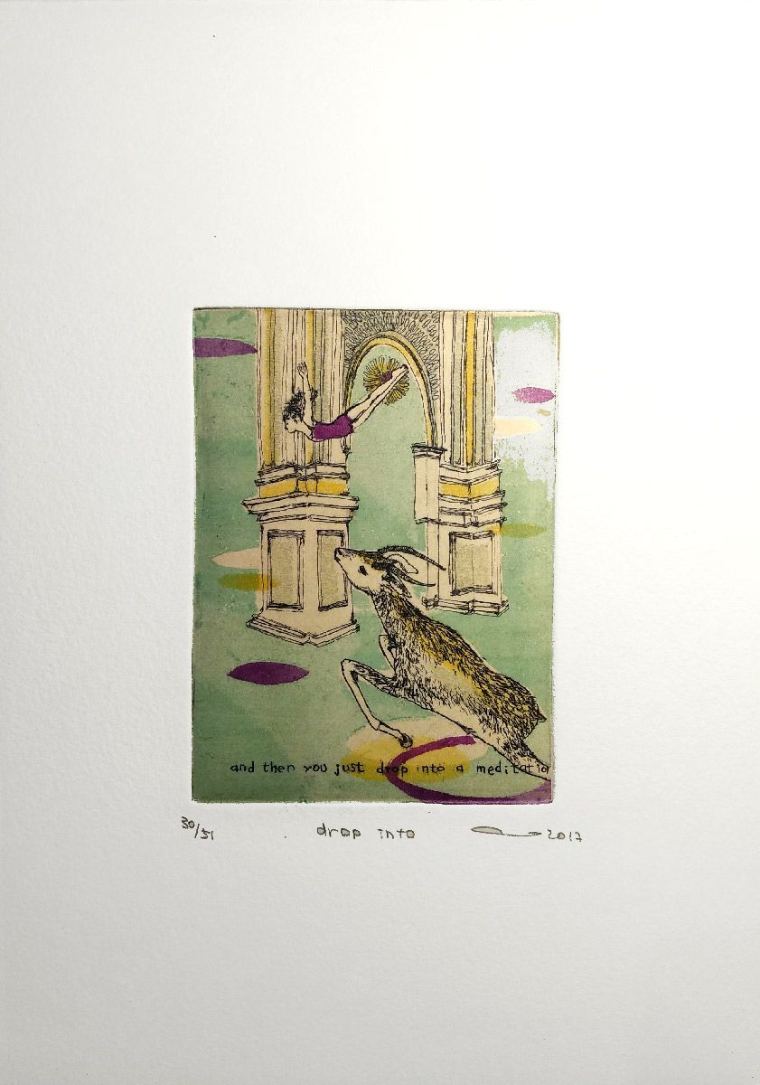 Editions d'art de ATSUKO ISHII a pour titre Drop Into style figuratif dim : ATSUKO ISHIIprix:60