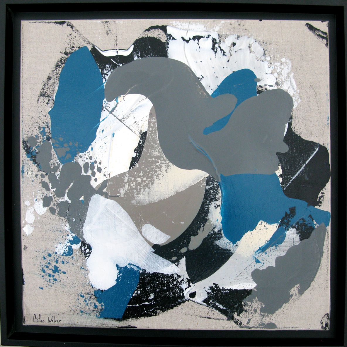 Tableau de CELINE WEBER a pour titre Dunes 3 style abstrait dim : CELINE WEBERprix:290