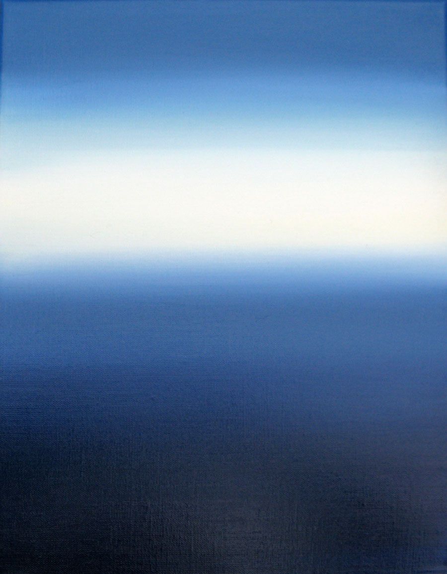 Tableau de ELISE BARAT a pour titre MIHIGAN LAKE V17 style abstrait dim : ELISE BARATprix: