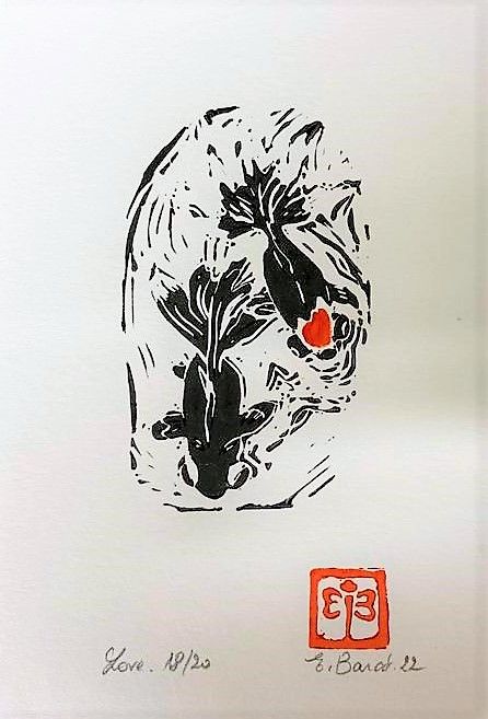 Editions d'art de ELISE BARAT a pour titre LOVE style figuratif dim : ELISE BARATprix:15