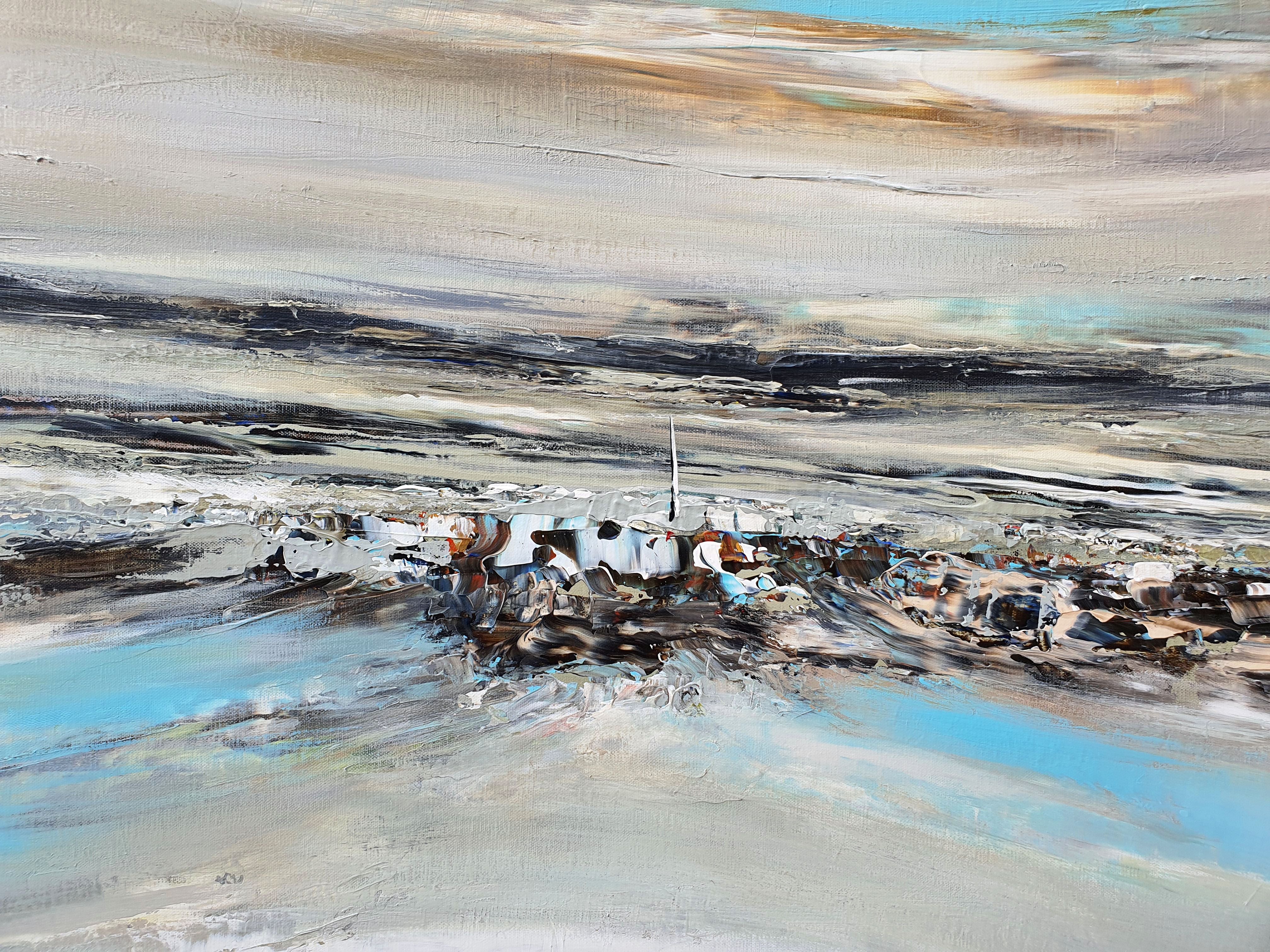 Tableau de RUELLE NICOLAS a pour titre EXIL style abstrait dim : RUELLE NICOLASprix:1000