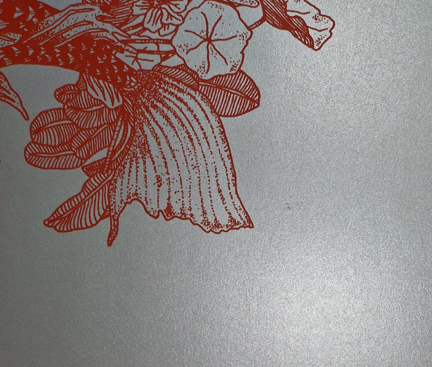 Editions d'art de JIBE a pour titre KOI (Silver Red) style graphique dim : JIBEprix:120
