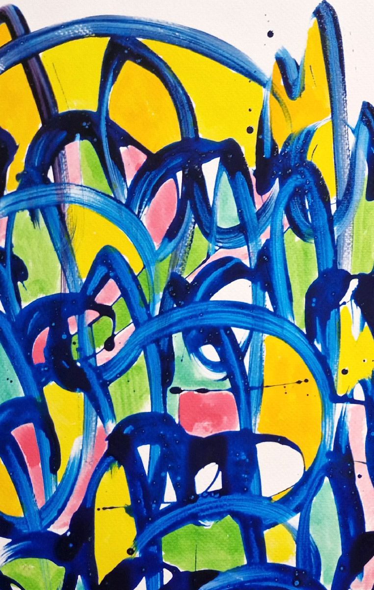 Dessin de STEPHANE RIME a pour titre Noname D 125 style abstrait dim : STEPHANE RIMEprix:140