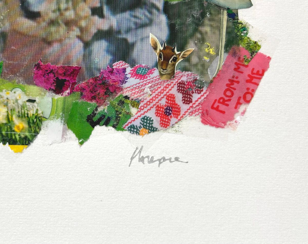 Editions d'art de FLOREPEA a pour titre Birdy Valentin style graphique dim : FLOREPEAprix:100