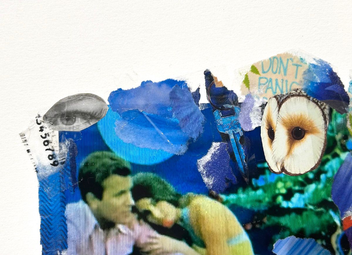 Editions d'art de FLOREPEA a pour titre Moonlight Valentin style graphique dim : FLOREPEAprix:100