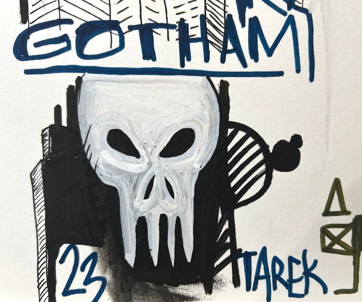 Dessin de TAREK a pour titre The dark knight style street pop art dim : TAREKprix:130