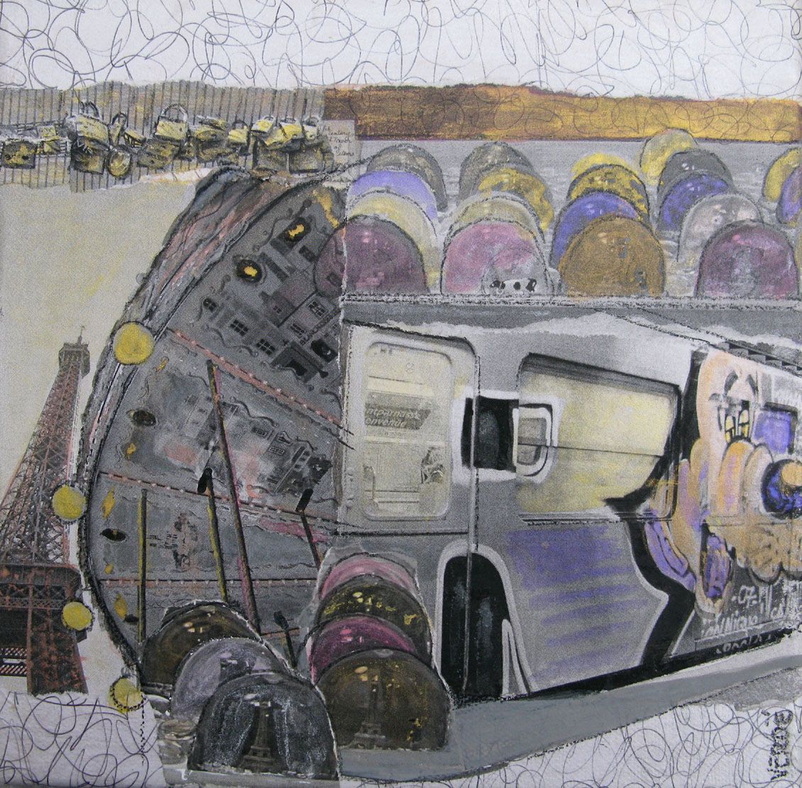 Tableau de VEROE a pour titre Effervescence style figuratif dim : VEROEprix:90