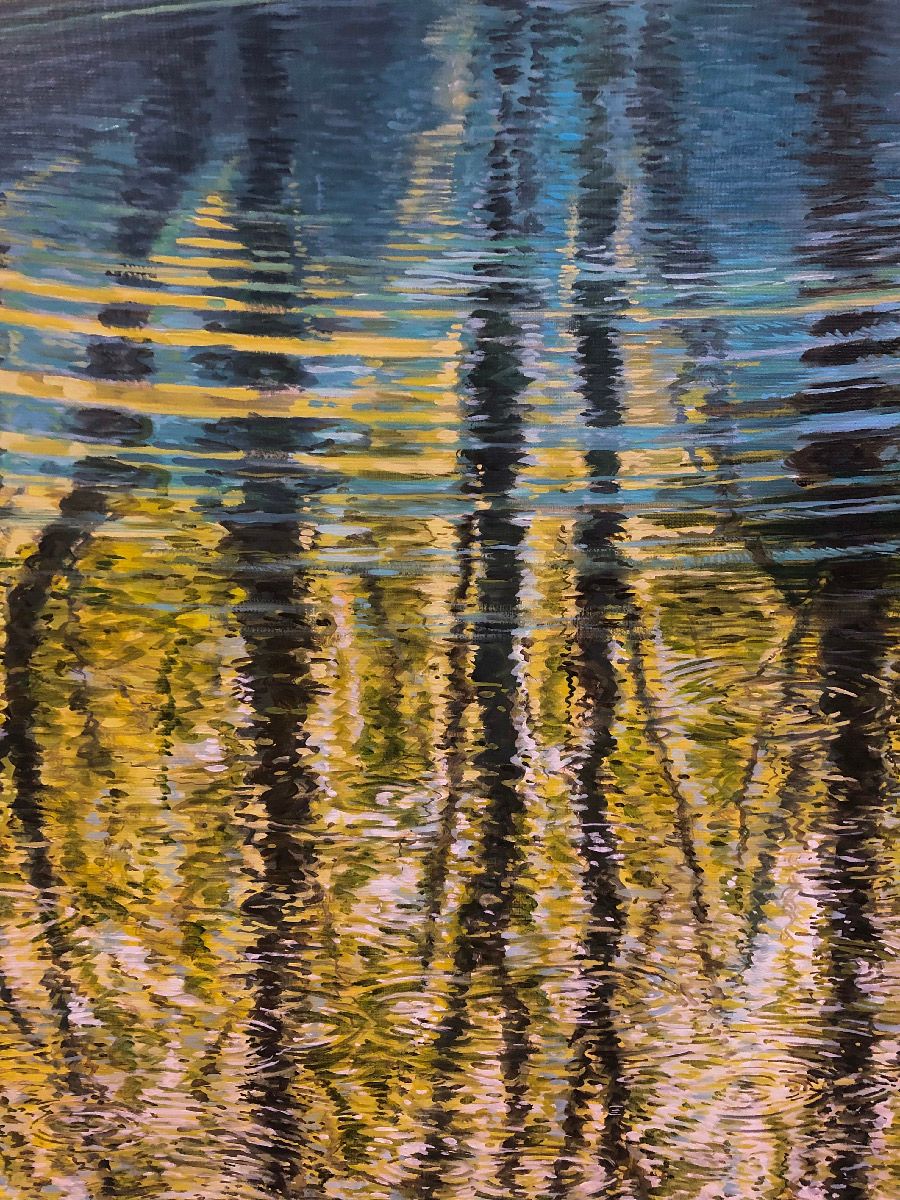 Tableau de ELISE BARAT a pour titre Petit plongeon au Planney style figuratif dim : ELISE BARATprix:850