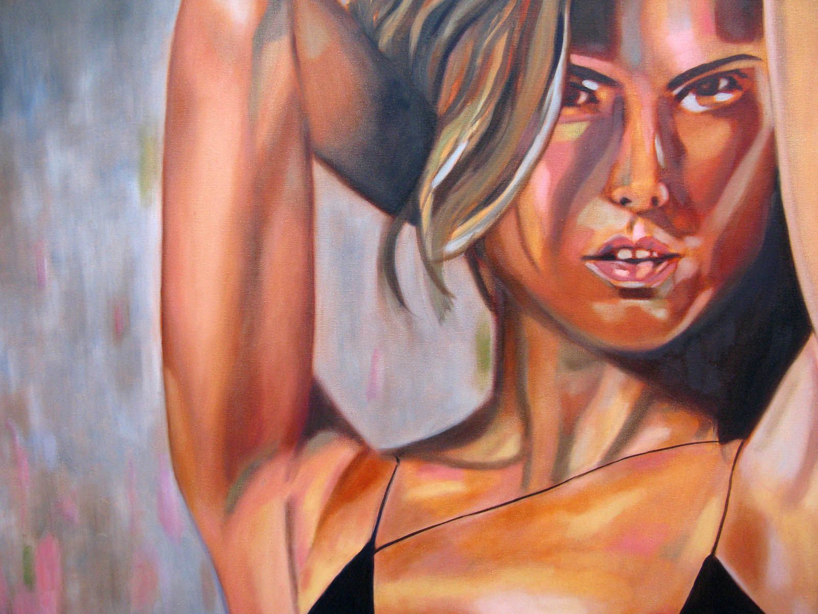 Tableau de EMILIE CREPIN a pour titre Ivana style figuratif dim : EMILIE CREPINprix:1200
