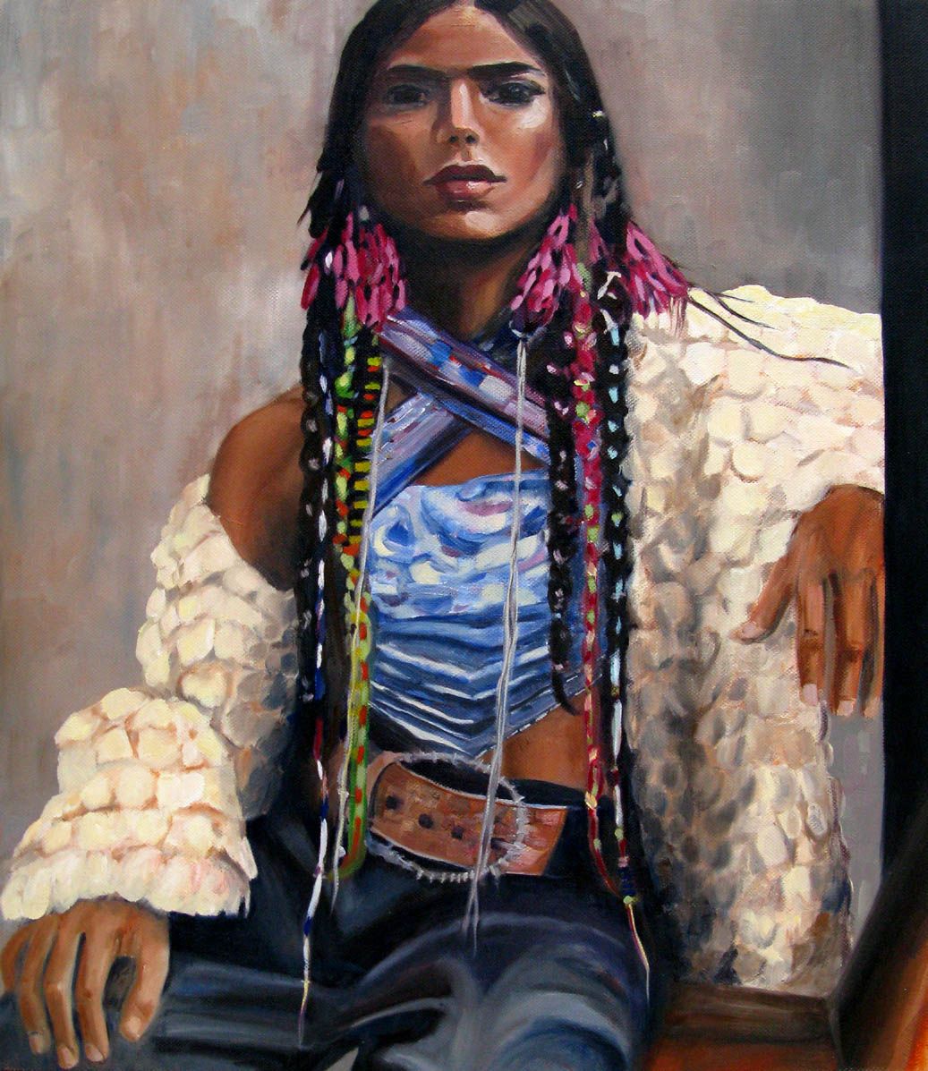 Tableau de EMILIE CREPIN a pour titre So what ! style figuratif dim : EMILIE CREPINprix:400