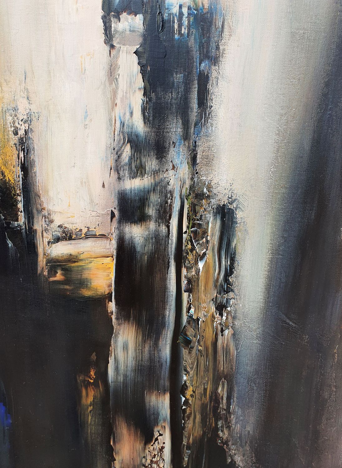 Tableau de RUELLE NICOLAS a pour titre FIRELAND style abstrait dim : RUELLE NICOLASprix:1500